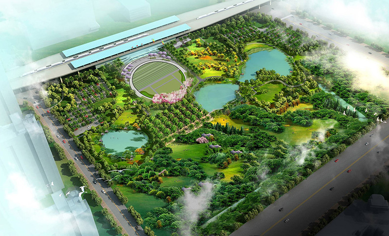 公園景觀(guān)設(shè)計(jì)鳥(niǎo)瞰圖